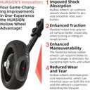 Adjustable Bicycle Training Wheels for Adults, Fit 24" to 28" Bikes, Steel Construction, Black, 1 Pair - Safe and Stable Learning Training Wheels