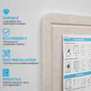 Large Felt Bulletin Board for Wall, 36"x24" Frameless Picture Board, Soft Felt Cork Board for Office, Home Planning & Office Wall Decor, Easy Install Pin Board