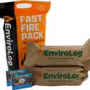 EnviroLog Fast Fire Pack, Includes 2 Fire Logs & 2 Color Flame Packets, for Indoor or Outdoor Fireplace, Fire Pit, Bonfire, and Camping - Safe and Sustainable