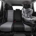 Custom Seat Covers for 2015-2016 Honda CR-V,Premium Faux Leather Car Seat Cover Set,Full Set Waterproof SUV Seat Protector,Armrest Covers Included (Black/Gray)