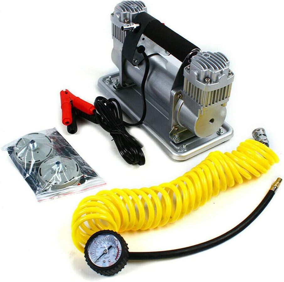 LOYALHEARTDY Air Compressor 12V 480W Heavy Duty Air Pump Tire Inflator 150PSI Double Cylinder Air Compressor Pump High-Power Car Tire Inflator