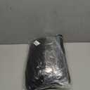 Amazon Basics Lightweight Microfiber 3-Piece Duvet Cover Set with Zipper Closure, Full/Queen, Black, Solid