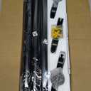 YaFex Curtain Rods 32-144 Inch, Heavy Duty 1 Inch Adjustable Curtain Rod for Windows, Black Extra Long Window Treatment Rods, Modern Design, Easy Installation