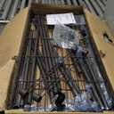 Homdox Heavy Duty Rolling Clothing Rack, Adjustable Garment Rack with 3 Tier Storage Shelves, Freestanding Closet Wardrobe for Hanging Clothes with Side Hooks, Gray (Grey)