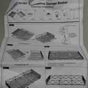 NADAMOO Large Under Bed Storage with Wheels, Low Profile Rolling Under Bed Storage Containers，Foldable Metal Under the Bed Organizer Bins for Bedroom，1 Pack