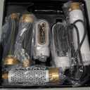 Hair Dryer Brush 5 in 1, Negative Ion Blow Dryer Brush Set - 110,000 RPM High -Speed Hot Air Brush Air Styler Curling Wrap Air Curler, Curling Iron Hair Styling Tool for Straight Curl Drying Smoothing