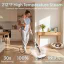 Livatro Scrubbing Steam Mop for Floor Cleaning with Rotating Pads Steamer