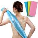 ARCH&M Exfoliating Washcloth Body Scrubber Back Scrubber for Shower Japanese Beauty Washcloth Bath Wash Cloth Korean Exfoliation Luffah Towel Net Sponge Loofah Body Scrub 3 Pack