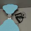 Waist Twister Machine for Body Toning, Fat Burning, Supports 300 lbs, Noiseless, Anti-Slip, Compact Portable for Home, Gym, Apartment, Office (Blue)