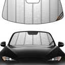 Pigenius Windshield Sun Shade for Mazda MX-5 Miata (ND) 2016-2025, Fits All Models Including RF & Soft Top, Metallic Silver Finish