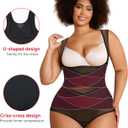 Nebility Plus Size Shapewear Bodysuit for Women Tummy Control Body Shaper Seamless Faja Colombian Waist Trainer Girdle (2X)