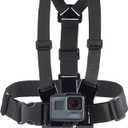 Amazon Basics Adjustable Chest Mount Harness for GoPro Camera, Compatible with GoPro Hero Series, Black