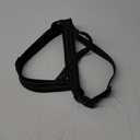 Didog Soft Flannel Padded Dog Vest Harness, No Pull/Quick Fit Reflective Dog Strap Harness, Easy for Training Walking (L:Chest 26-32", Black)