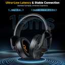 SG600 Wireless Gaming Headset for PC, PS5, PS4, Laptop, Mac, Nintendo Switch, 2.4GHz & Bluetooth 5.3 Gaming Headphones with Noise Canceling Mic, Stereo Sound, 70+Hr Battery, 15ms Latency