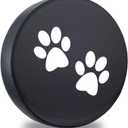 Spare Tire Cover,Weatherproof Vinyl Leather Wheel Cover for Jeep Wrangler Sahara,Hummer H3,Toyota FJ,Trailer, RV, SUV, Truck (32"-33" Paw Print)