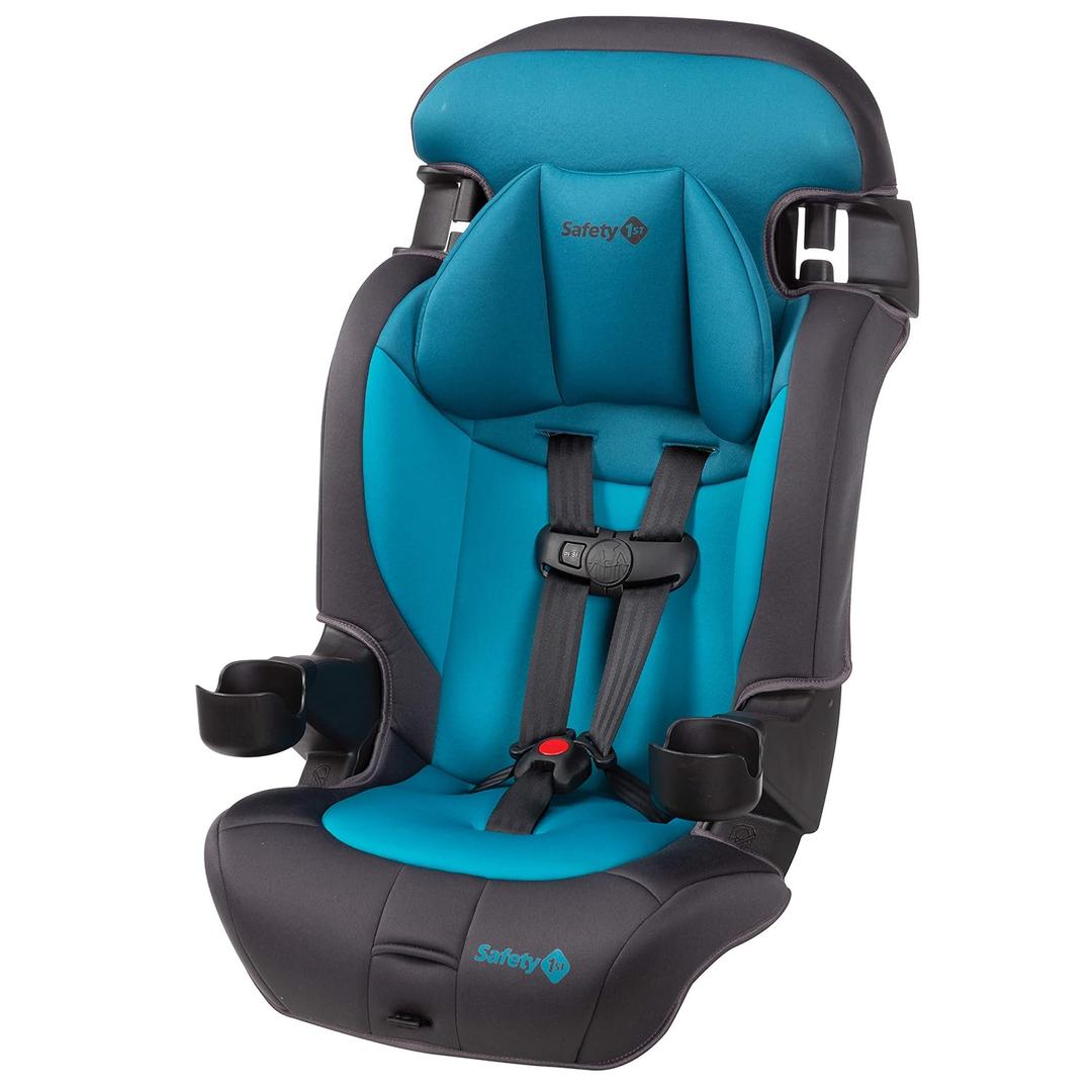 Safety 1st Grand 2-in-1 Booster Car Seat, Forward Facing Car Seat with Harness, High Back Booster Seat for Car, 30-65 Pounds and Belt-Positioning Booster, Car Seats, 40-100 Pounds, Capri Teal 