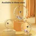 Silent Hamster Wheel 8.3 Inch Syrian Hamster Running Wheel, Anti-Skid & Height Adjustable, Easy to Clean (8.3inch)