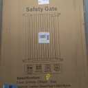 40.5" Extra Tall Baby Gate, 57.5"-60.2" Extra Wide Long Dog Pet Gate Indoor, Adjustable Safety Child Gate No Drill, Metal Auto Close Pet Proof Tall Gate for Stairs Doorway Kids, White