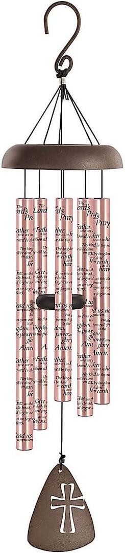 Carson Wind Chime-Sonnet-Lord's Prayer-Rose Gold (30")
