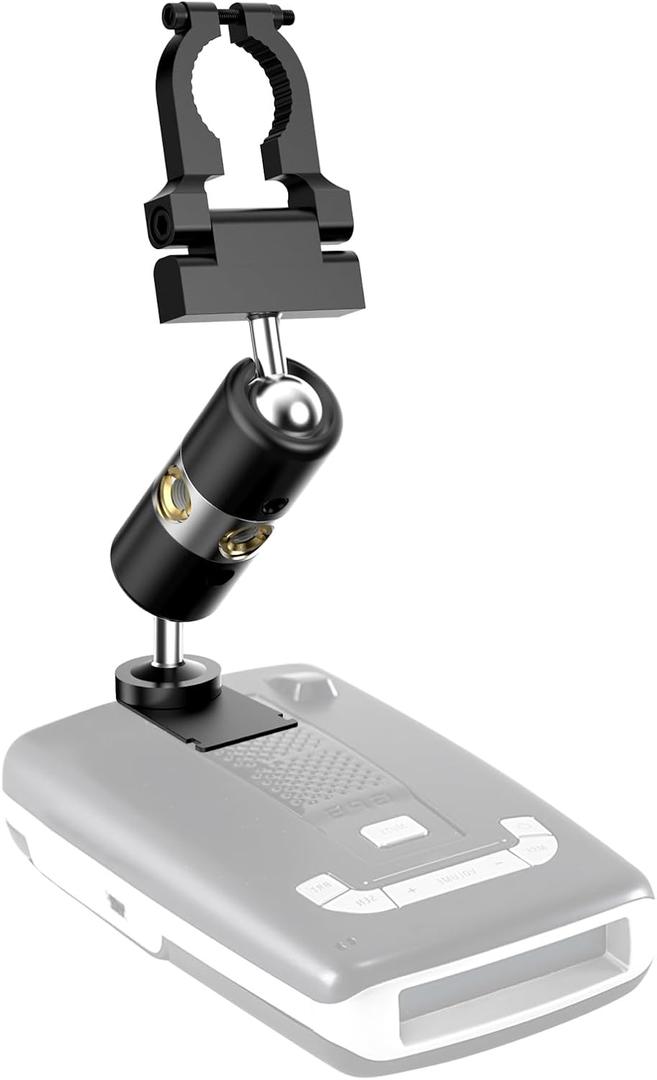 Radar Detector Mount, Rearview Mirror Rod Aluminum Radar Bracket (for Escort Max / Max2/ MAX360 Radar Detector)