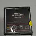 PowerBear 4K HDMI Cable 3 ft | High Speed Hdmi Cables, Braided Nylon & Gold Connectors, 4K @ 60Hz, Ultra HD, 2K, 1080P, ARC & CL3 Rated | for Laptop, Monitor, PS5, PS4, Xbox One, Fire TV, & More