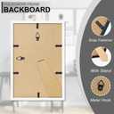 FULDGAENR 8x12 Picture Frame Set of 2, White Frames for 8 x 12 Inch Photo Poster Certificate, High Transparency Wall/Tabletop Frame with Horizontal Vertical Display (2 Pack | White | 8"x12")