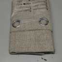 CUCRAF 100% Blackout Curtains for Bedroom 84 inches Length 2 Panels Set,Linen Textured Room Darkening Grommet Curtain for Living Room, Light Blocking Thermal Insulated Drapes (52 x 84 Inch,Linen)