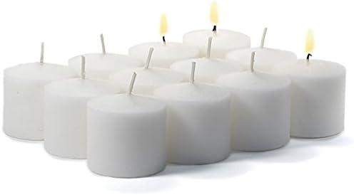 Yummi 10hr Unscented White Votive Candles -21 per Pack