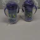 Dr. Brown's Milestones Insulated Sippy Cup with Straw and Handles, Spill-Proof Tumbler with Lid, 2-Pack, Blue, 10 oz/300 mL, BPA Free, 12m+