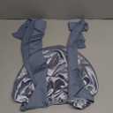 YANIBEST Adjustable Satin Bonnet for Sleeping Women Double Layer Hair Wrap Reduce Friction Prevent Frizz Natural Curly Hair (Large, Blue)