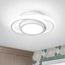 CANEOE Modern Led Ceiling Lights, Small Led Close to Ceiling Light Fixture, 32W Round LED Ceiling Lamp for Bedroom Hallway Aisle Corridor Light Lighting (Cool White, 6000K)