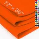 XSEINO Orange Large Felt Fabric 72" X 36 "(2 Square Yards), 1.4 mm Thick Soft Felt Fabric Sheet for Crafts, Orange Series Colors Soft Nonwoven Fabric, Fit for Decoration, Sewing, DIY Crafts