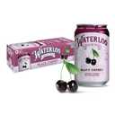 Waterloo Sparkling Water, Black Cherry Naturally Flavored, 12 Fl Oz Cans (Pack of 12)  Zero Calories and Zero Sugar or Sweeteners (EXP 01/16/27)