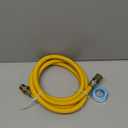 72" Flexible Gas Line Hose,Appliance Gas Line with Connector 1 2" MIP 1/2"FIP Fitting OD(1/2" ID) Gas Range Connector Kit for Stove,Gas Stove,Dryer,Water Heater By MIFLUS