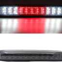 Youxmoto LED Third 3rd Brake Cargo Light Assembly Fit for Chevy 2004-2012 Colorado/GMC Canyon 2004-2012, Rear Roof Center High Mount Stop Light Replacement (Chrome Housing Smoke Lens)