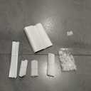 LANTEFUL 10 Tiers Tall Shoe Rack 20-25 Pairs Boots Organizer Storage Sturdy Narrow Shoe Shelf for Entryway, Closets with Hooks, White