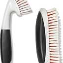 OXO Good Grips Grout Brush & Heavy Duty Scrub Brush Combo Set; Tough, Durable bristles Cut Through Grime and Soap Scum; Ideal for Tubs, Tile Walls, Countertops and Floors