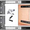 KV Pivot Door Slide Hardware Inset Application Self Closing 16 1/8" Slide (Kit) Black