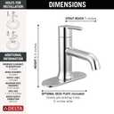 Delta Faucet 559LF-HGM-MPU, Chrome