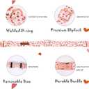 2 x Elegant Little Tail American Flag Bow Tie Dog Collar, Cute Heart Dog Bowtie, Valentine's Day Gift for Small Dogs (Small (Pack of 1))