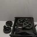 Collapsible Wagons Carts Foldable Wagon, Foldable Wagon Cart with Wheels, Folding Wagons for Beach Camp Sports Garden, 2 Cup Holders/Lightweight Portable/Black/360 LBS