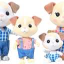 The Barksters Dog Family, 4 Miniature Doll Figures, Small