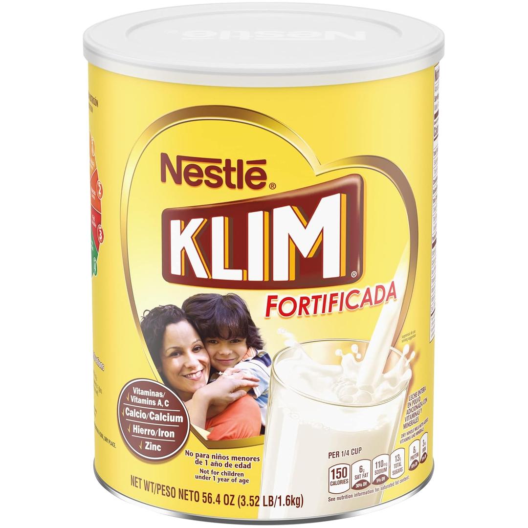 NESTLE KLIM Powdered Milk PREBIO 56.4 Ounce (Pack of 1), BBD 03/31/2026