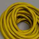 POWGRN 50 ft 12/3 Outdoor Extension Cord Waterproof Heavy Duty with Lighted Indicator End 12 Gauge 3 Prong, Flexible Cold-Resistant Long Power Cord Outside, 15Amp 1875W SJTW Yellow ETL Listed