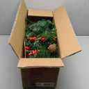 Best Choice Products Set of 2 24.5in Outdoor Pathway Christmas Trees, Battery Operated Pre-Lit Holiday Dcor w/LED Lights, Red Berries, Pine Cones