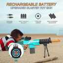Automatic Toy Gun for Nerf Guns Bullets - 3 Modes Toy Foam Blasters with Bipod, 2 Magazine Clips, 100 Bullets, Automatic Machine Gun for Boys Kids Age 6-12, Gifts for Birthday Christmas