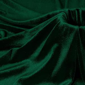 P Pothuiny Dark Green Velvet Fabric by The Yard, 5 Yards x 60 Inch Wide Luxury & Soft Stretchy Velvet Cloth Fabric for Sewing, Apparel, Upholstery - 90% Polyester 10% Spandex