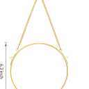 REDHUGO Glass Frame for Pressed Flowers Handmade, Wall Hanging Brass Floating Frame, Double Glass Round Picture, Glass Frame for Dried Flowers Poster Home Wall Decor, Circle, Gold  Gold, 6.3"L x 6.3"W (FRAME ONLY)