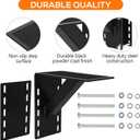 Frame Mounted Trailer Step,Boat Trailer Step,Supports up to 300 lbs,Non-Slip Surface (1 Pack, Black)