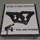 T Bar Row Attachment with Non-Slip Rubber Grip Heavy Duty, Solid Multi-Grip V Bar Attachment Landmine Handle for Home Gym Accessories Perfect for Olympic Barbell